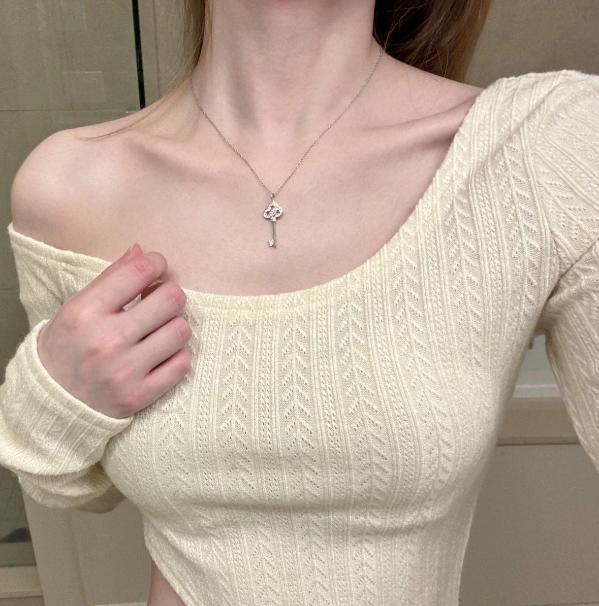 Tiffany Crown Key necklace