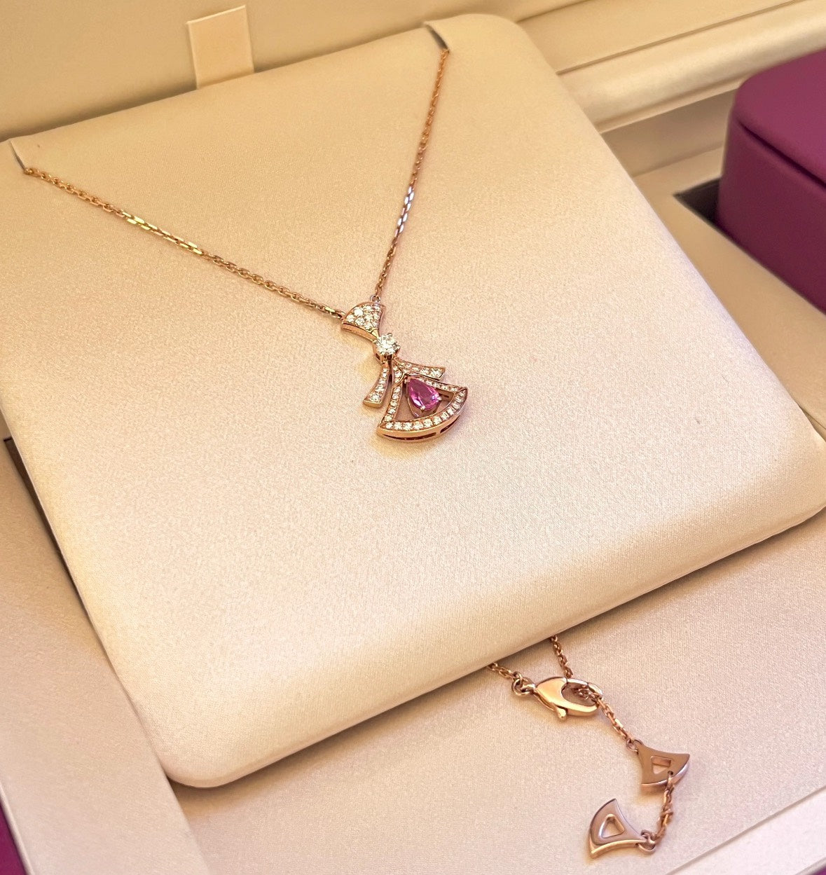 Bvlgari skirts and necklaces