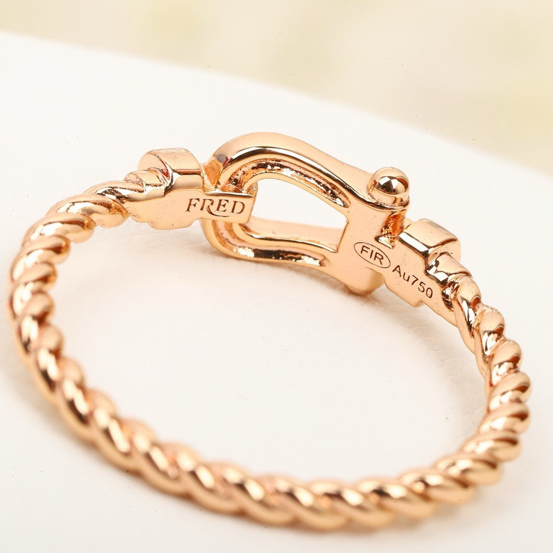 Fred's horseshoe ring collection