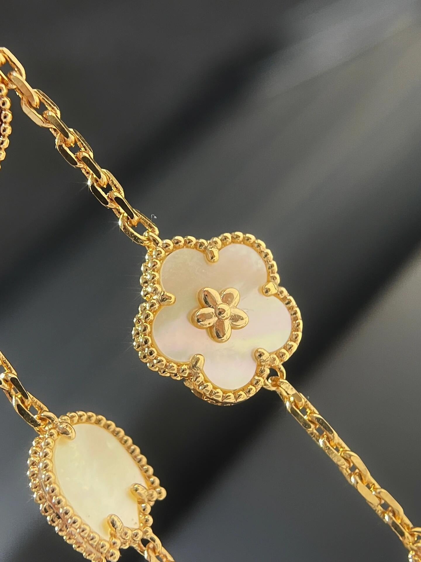 Van Cleef & Arples Four-leaf Clover Ladybug Bracelet