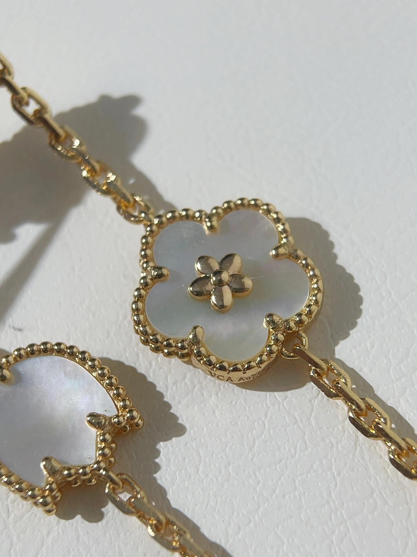 Van Cleef & Arples Four-leaf Clover Ladybug Bracelet