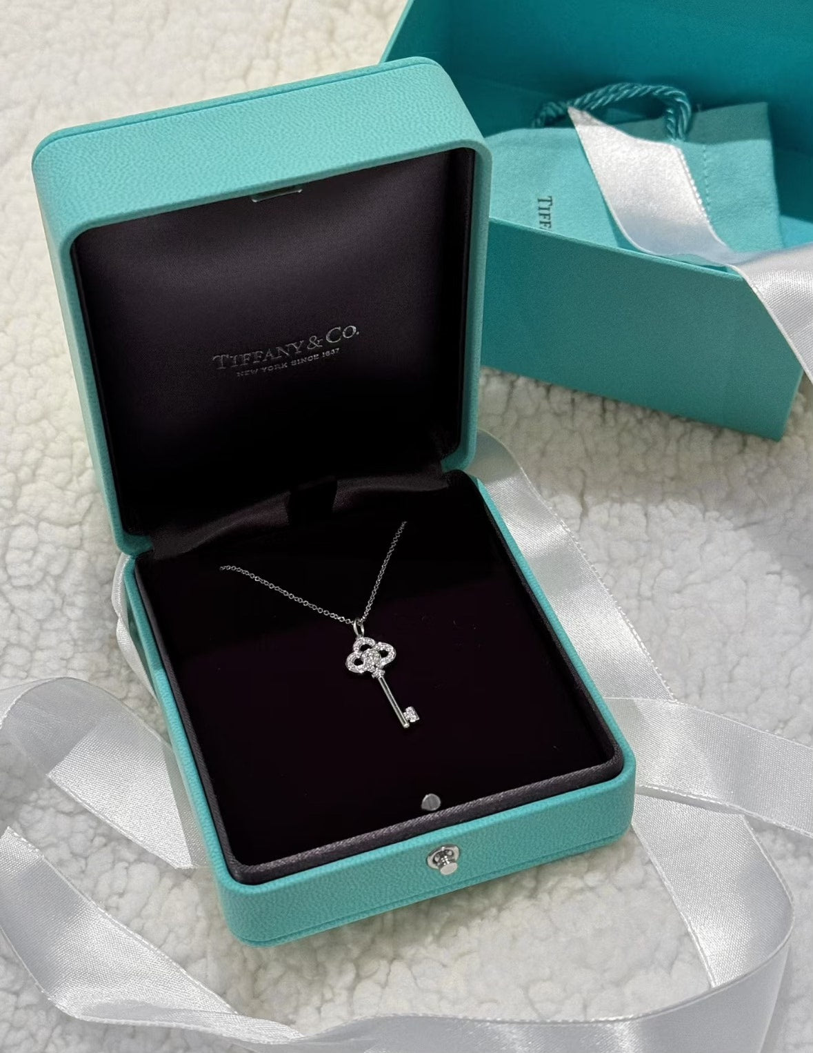 Tiffany Crown Key necklace