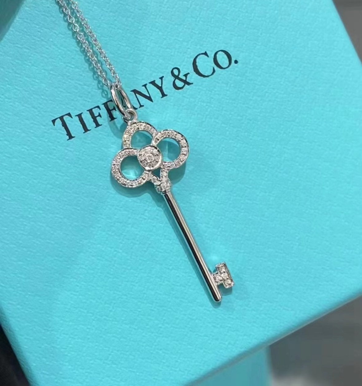 Tiffany Crown Key necklace