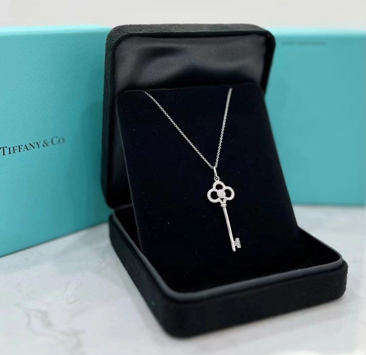 Tiffany Crown Key necklace