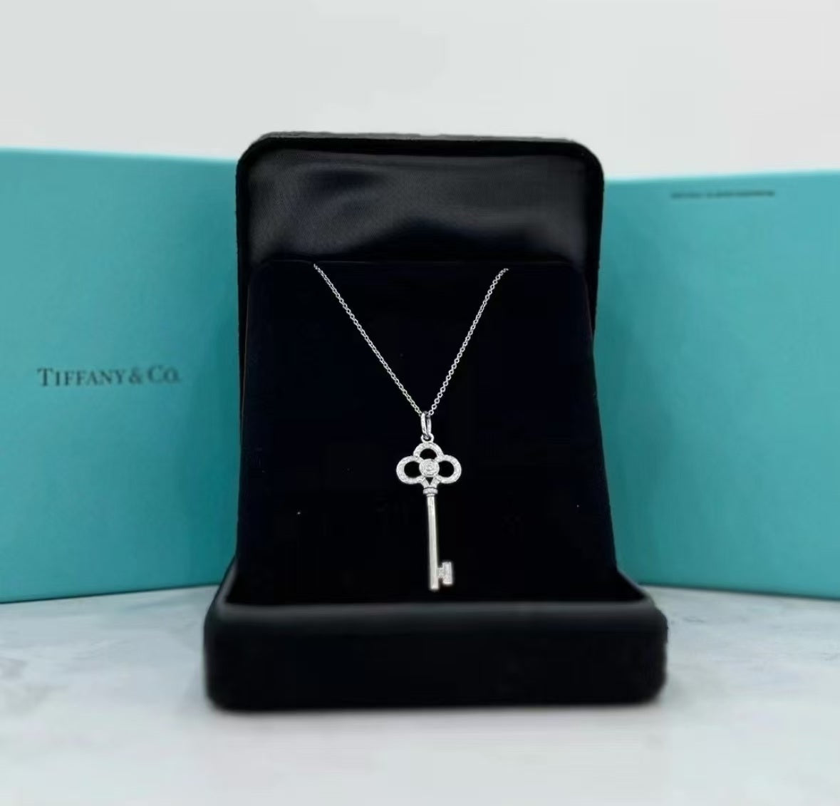 Tiffany Crown Key necklace