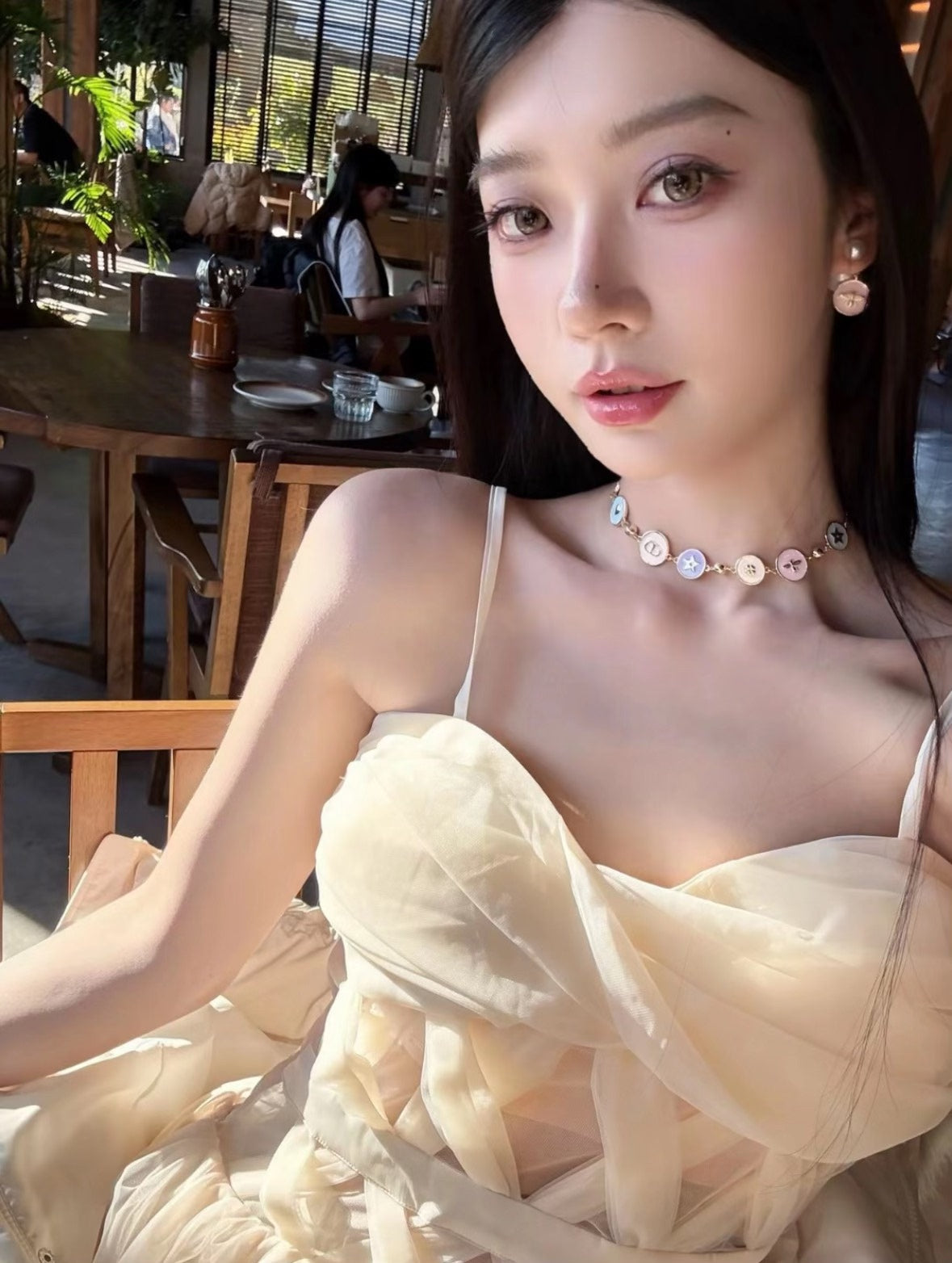 Dior macaron color necklace bracelet earrings collection