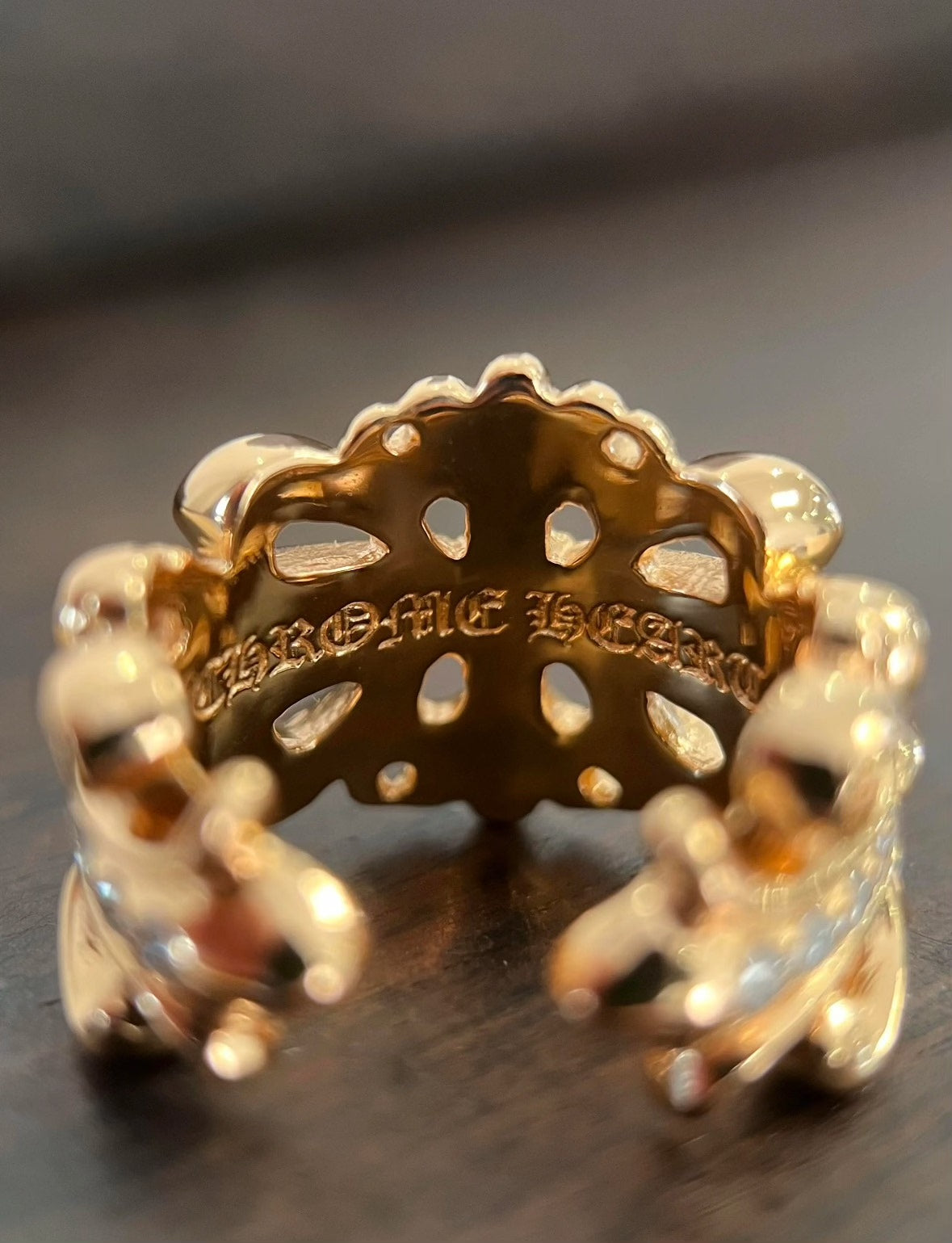 Chrome Hearts Cross Flower Burial Ring