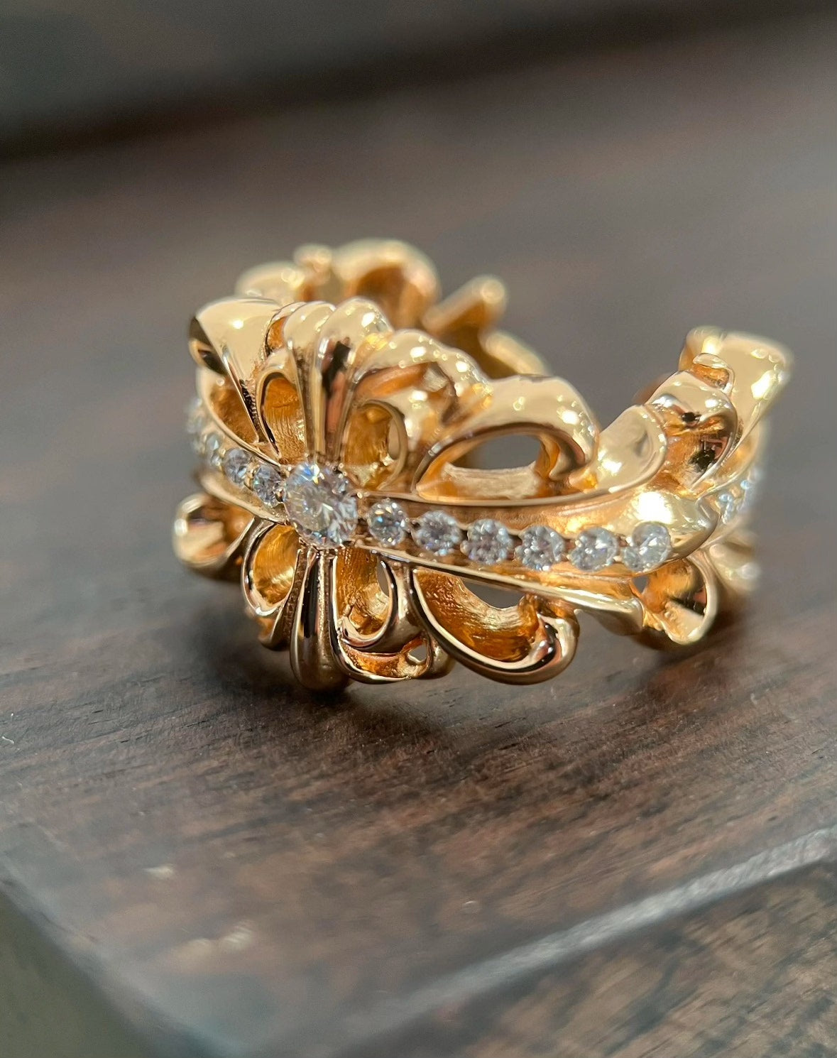 Chrome Hearts Cross Flower Burial Ring