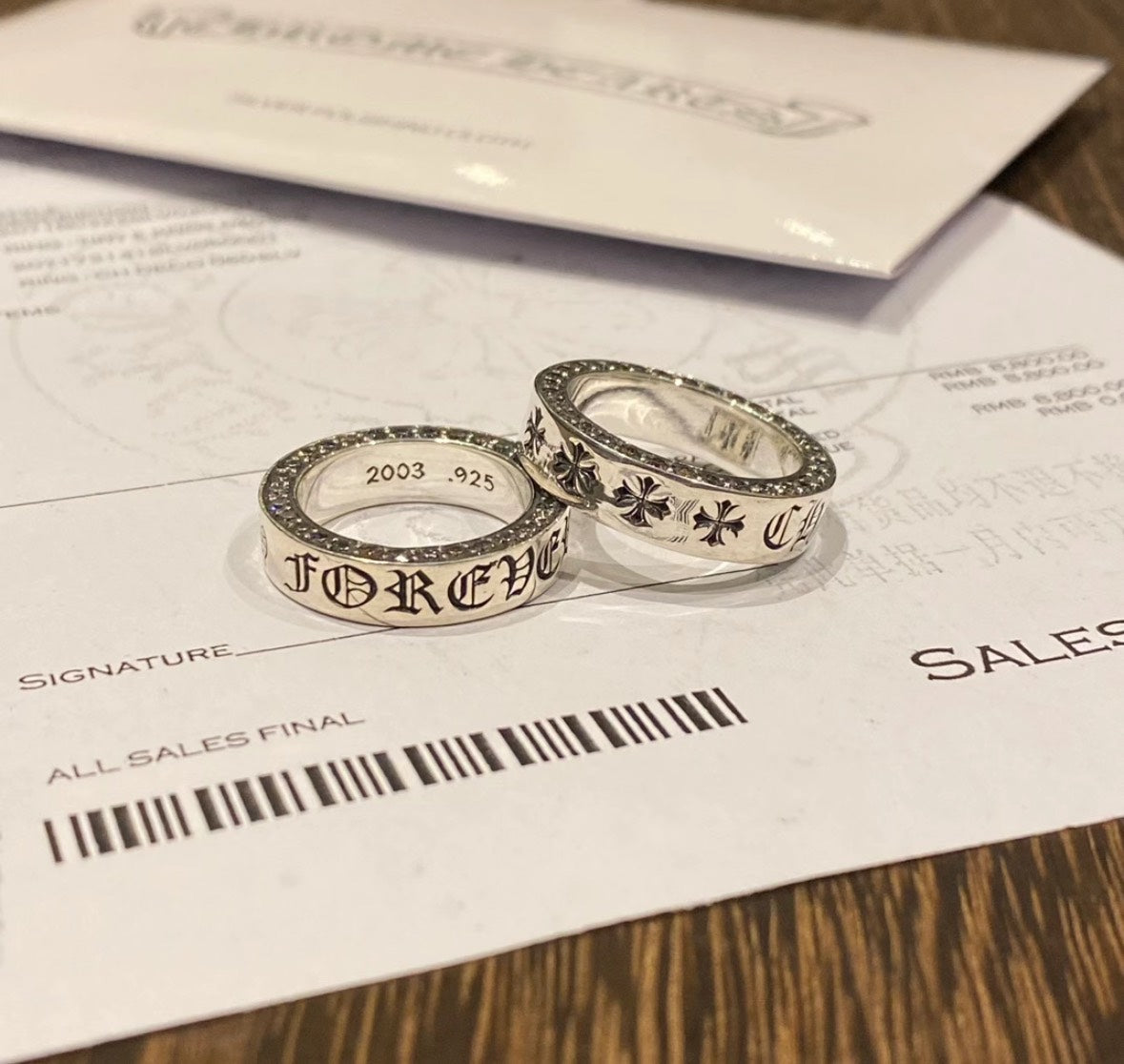 Chrome Hearts Forever ring