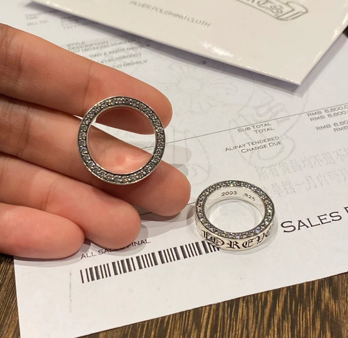 Chrome Hearts Forever ring