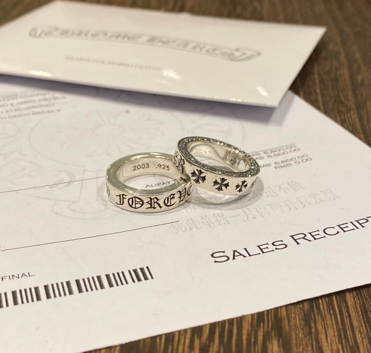 Chrome Hearts Forever ring