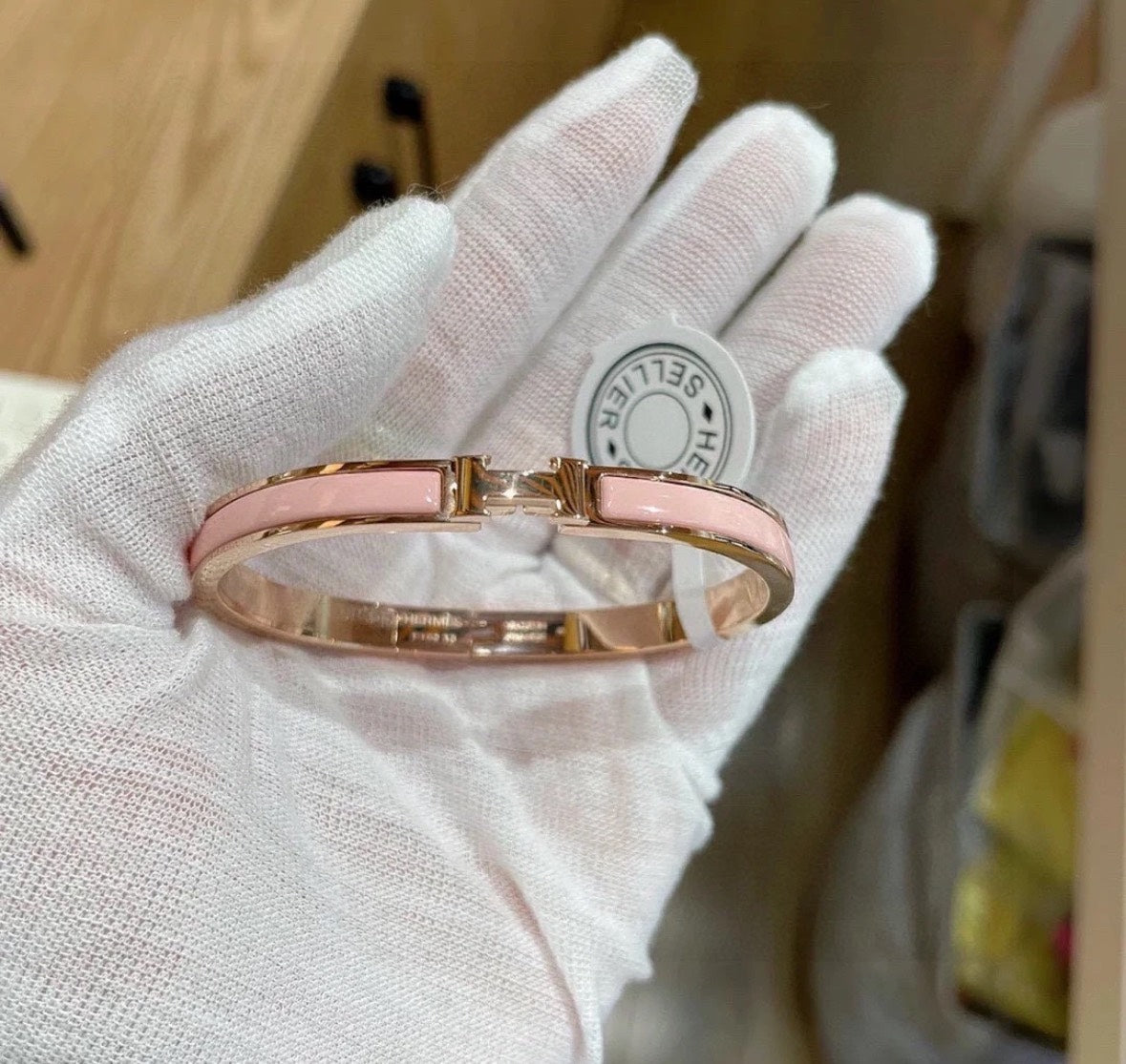 HermesH enamel bracelet