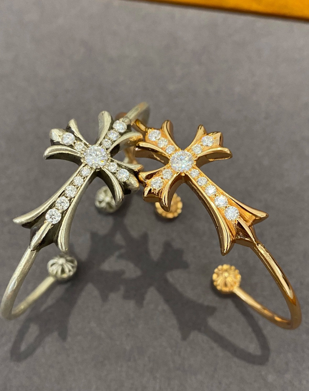 Chrome Hearts diamond cross bracelet