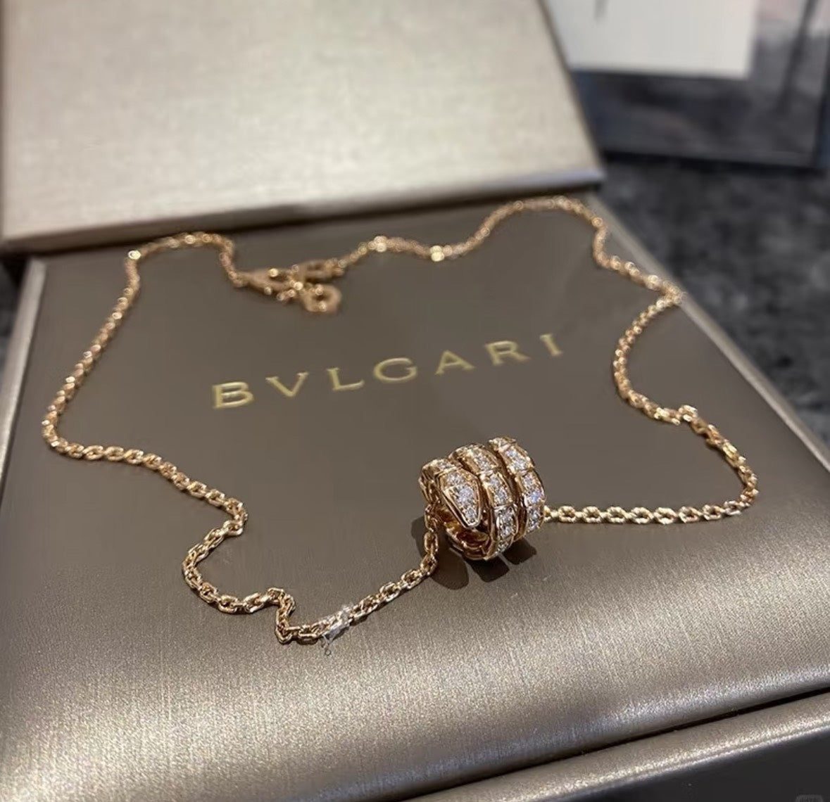 Bvlgari snake necklace