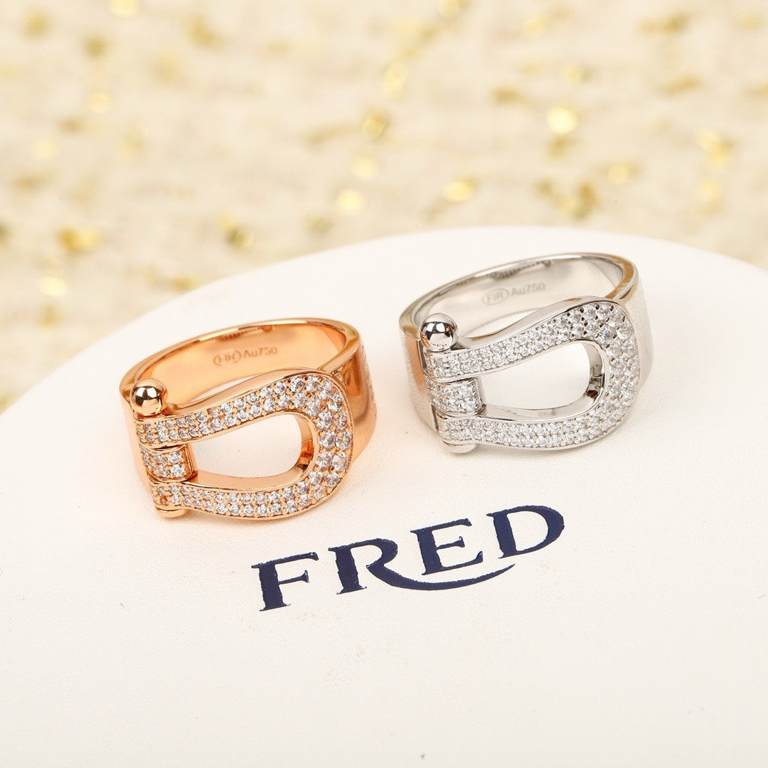 Fred's horseshoe ring collection