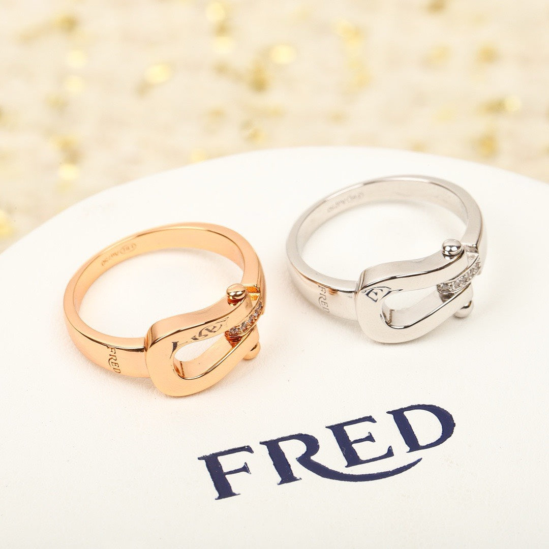 Fred's horseshoe ring collection