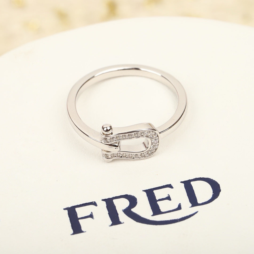 Fred's horseshoe ring collection