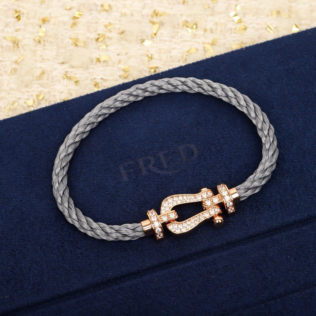 Fred nylon rope horseshoe bracelet
