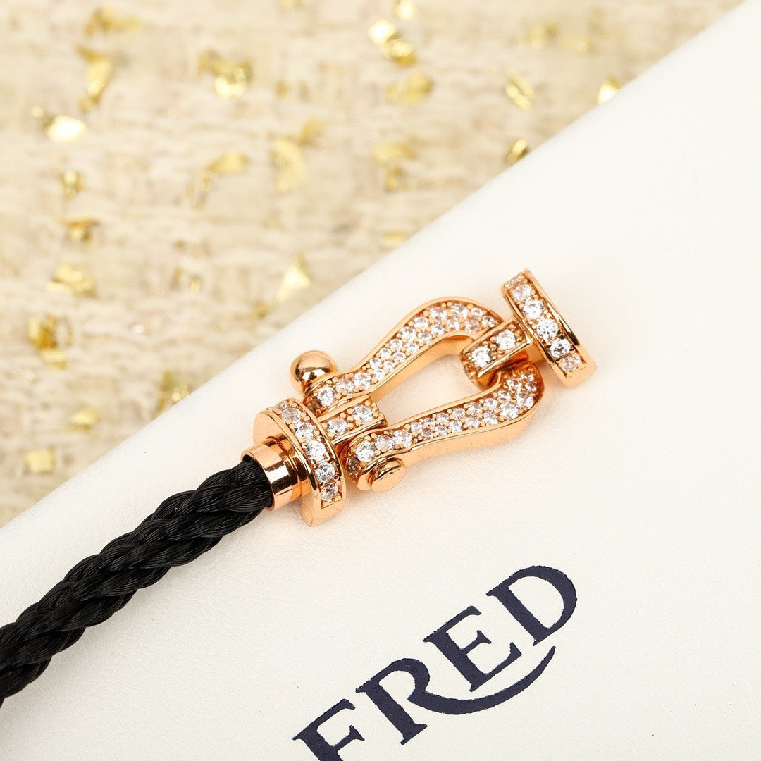 Fred nylon rope horseshoe bracelet