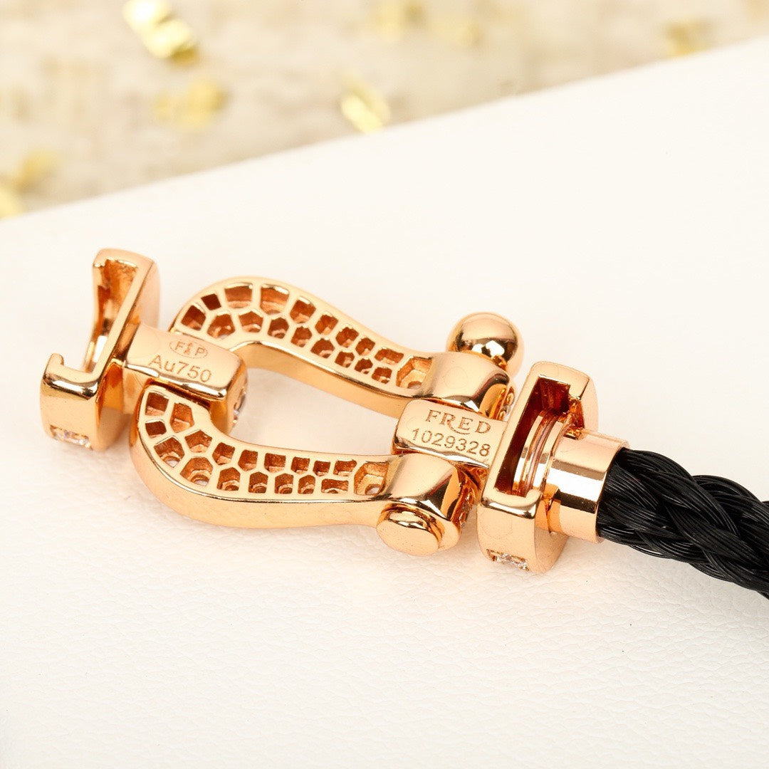 Fred nylon rope horseshoe bracelet