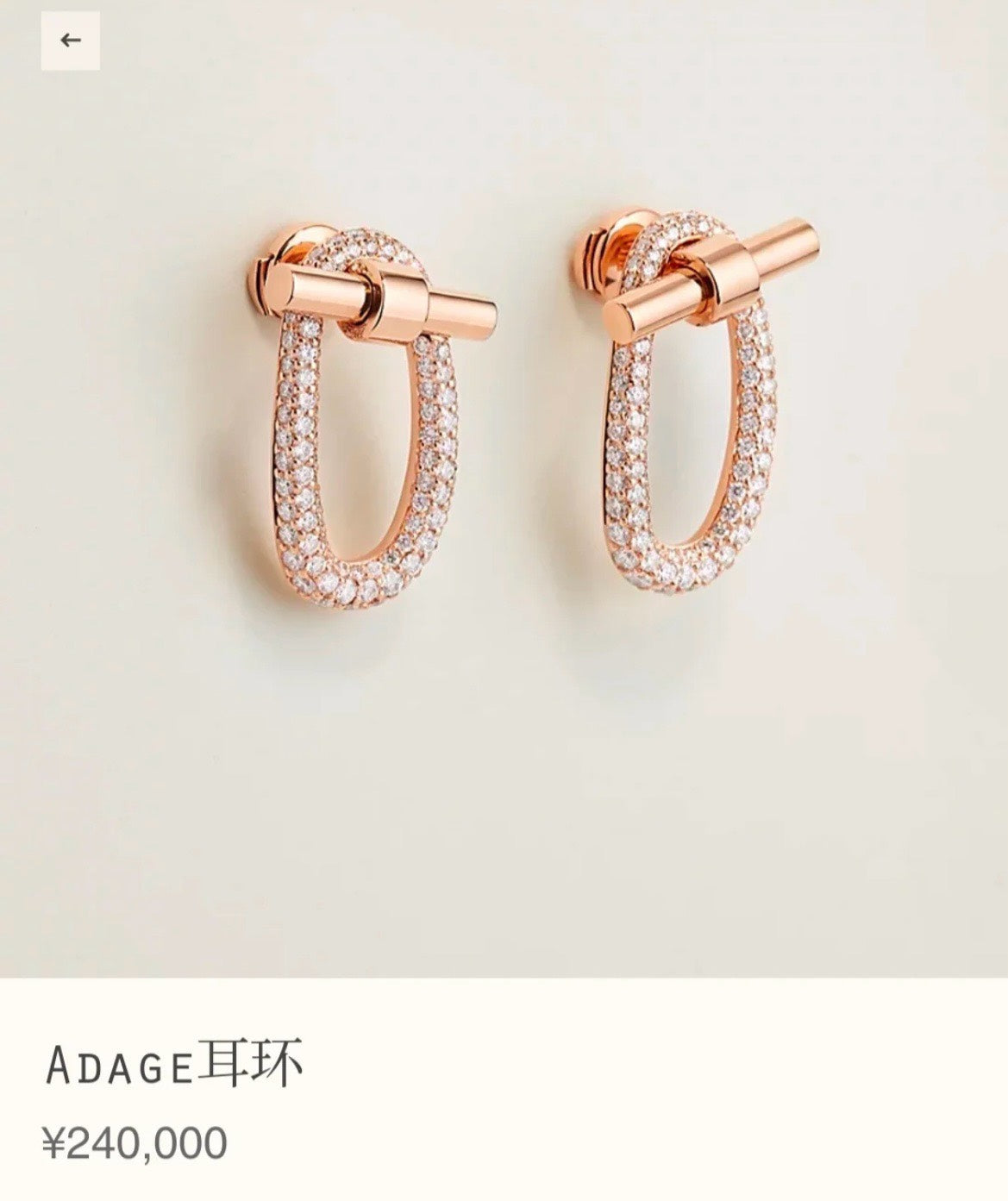 Hermes Pig Nose Earrings