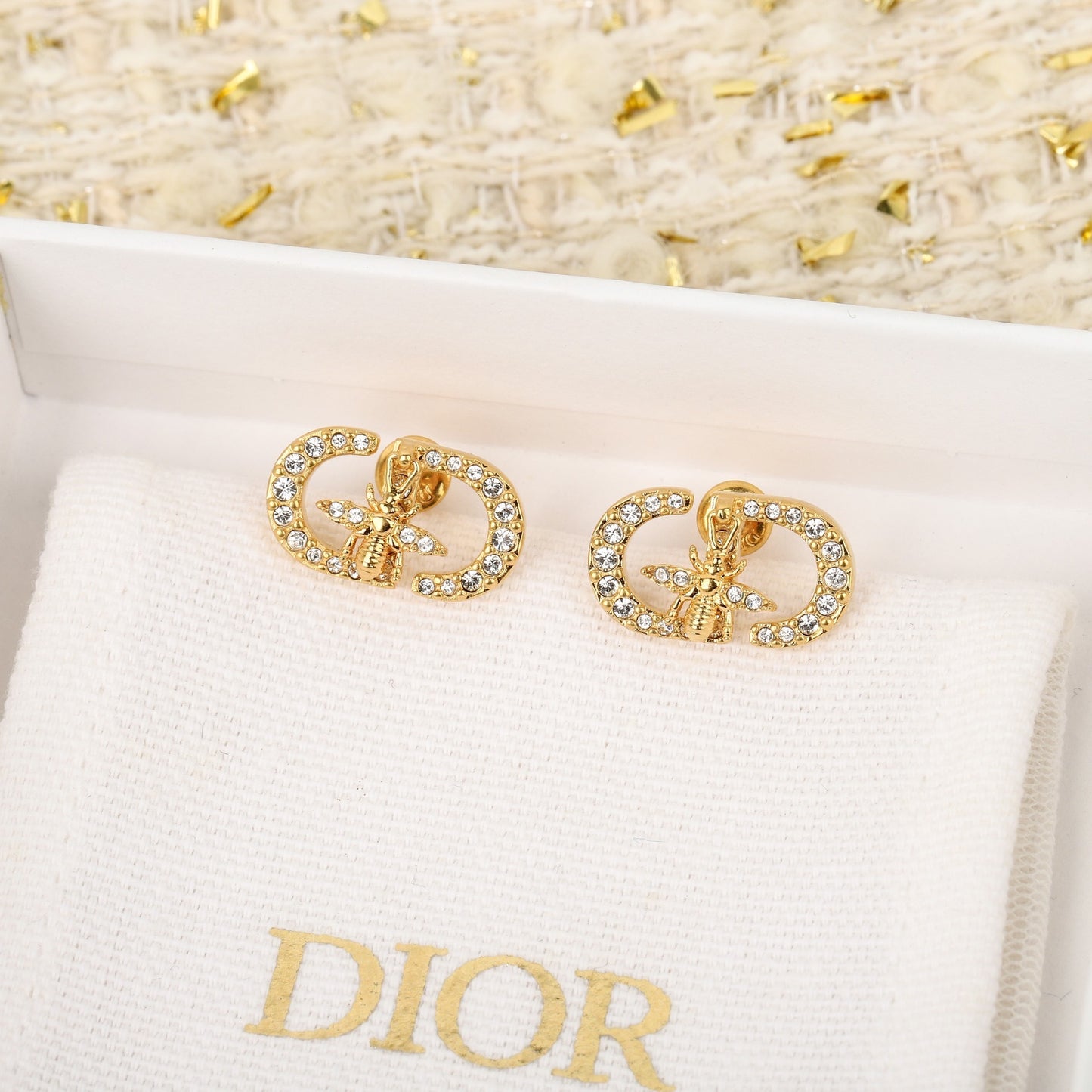 DiorCD Beehive earrings